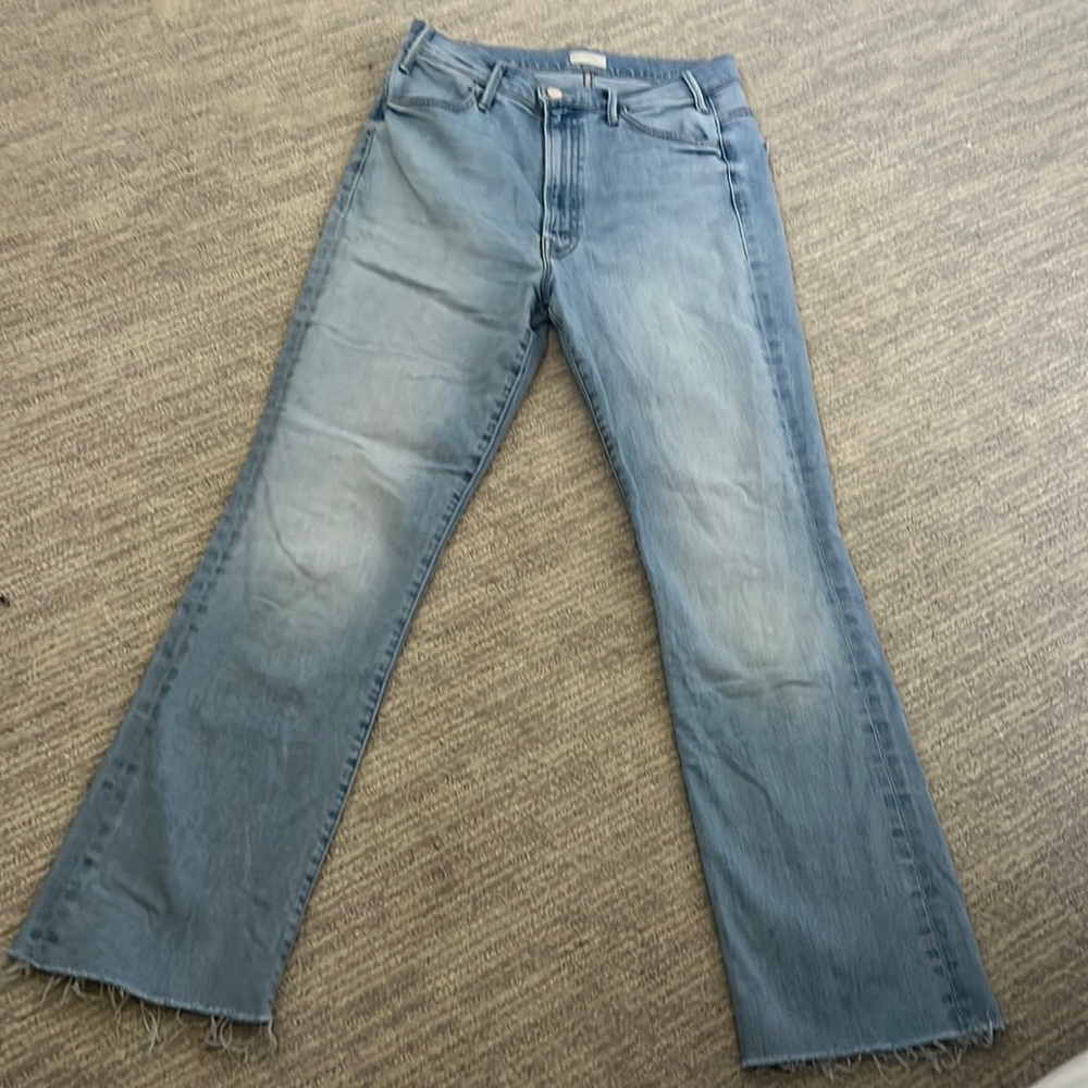 MOTHER Jeans: The Hustler Ankle Fray. Like new